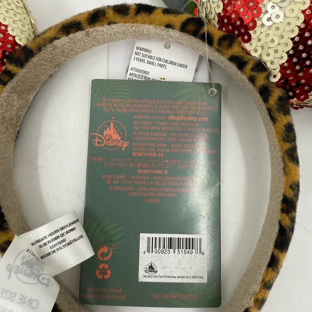 Disney‎ Minnie Mouse Main Attraction Ear Headband Jungle Cruise Limited Rel NWT
